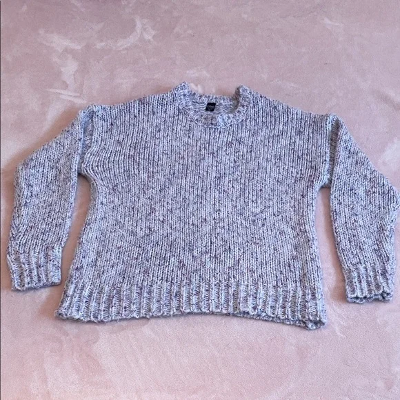 🎀💜🌸ICÔNE par SIMONS Pastel knit Sweater  Size L - Picture 2 of 9